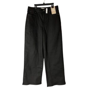 NWT Women’s Madewell Black The Curvy Perfect Vintage Wide Leg Jeans Sz 29